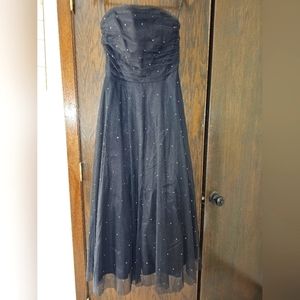 Black Scott McClintock tulle dress.